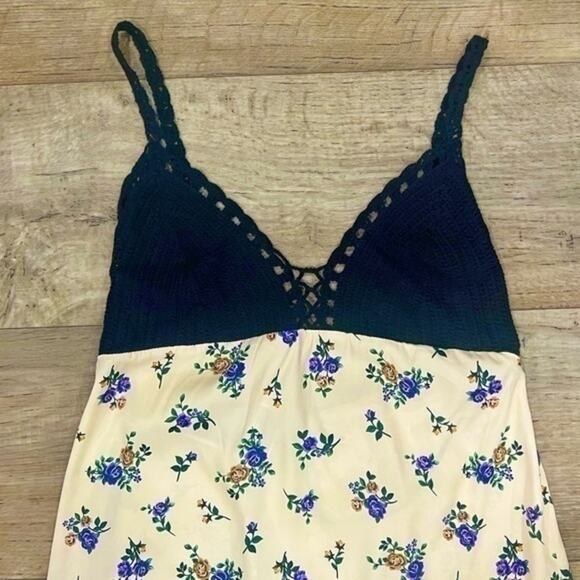 ZARA Combination Maxi Slip Dress NWT - Picture 5 of 11